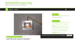 Desktop Screenshot of bastelanleitungen.org
