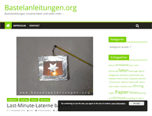Tablet Screenshot of bastelanleitungen.org
